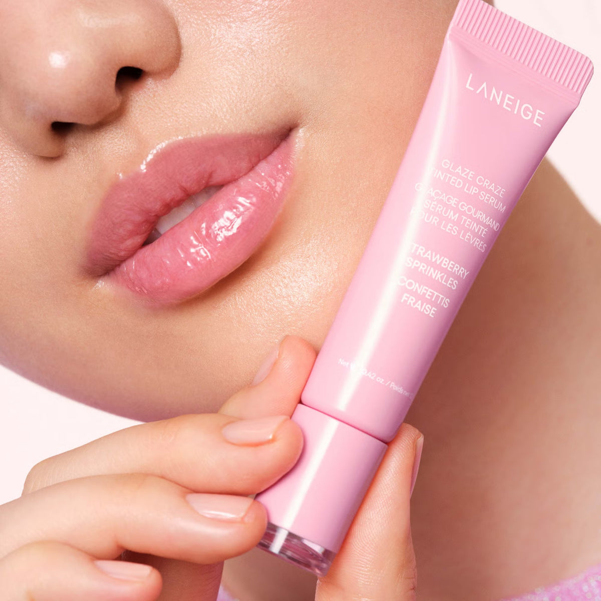 Lūpų balzamas - serumas su atspalviu "Glaze Craze Tinted Lip Serum (Strawberry Sprinkles)", 12 g