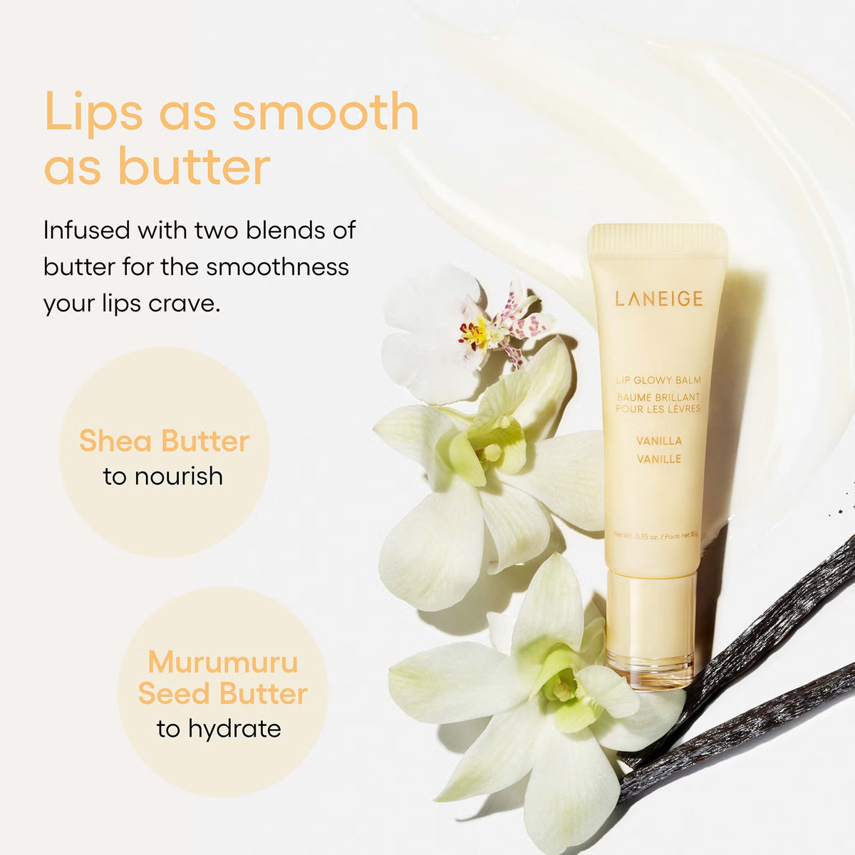 Lūpų balzamas "Lip Glowy Balm (Vanilla)", 10 g