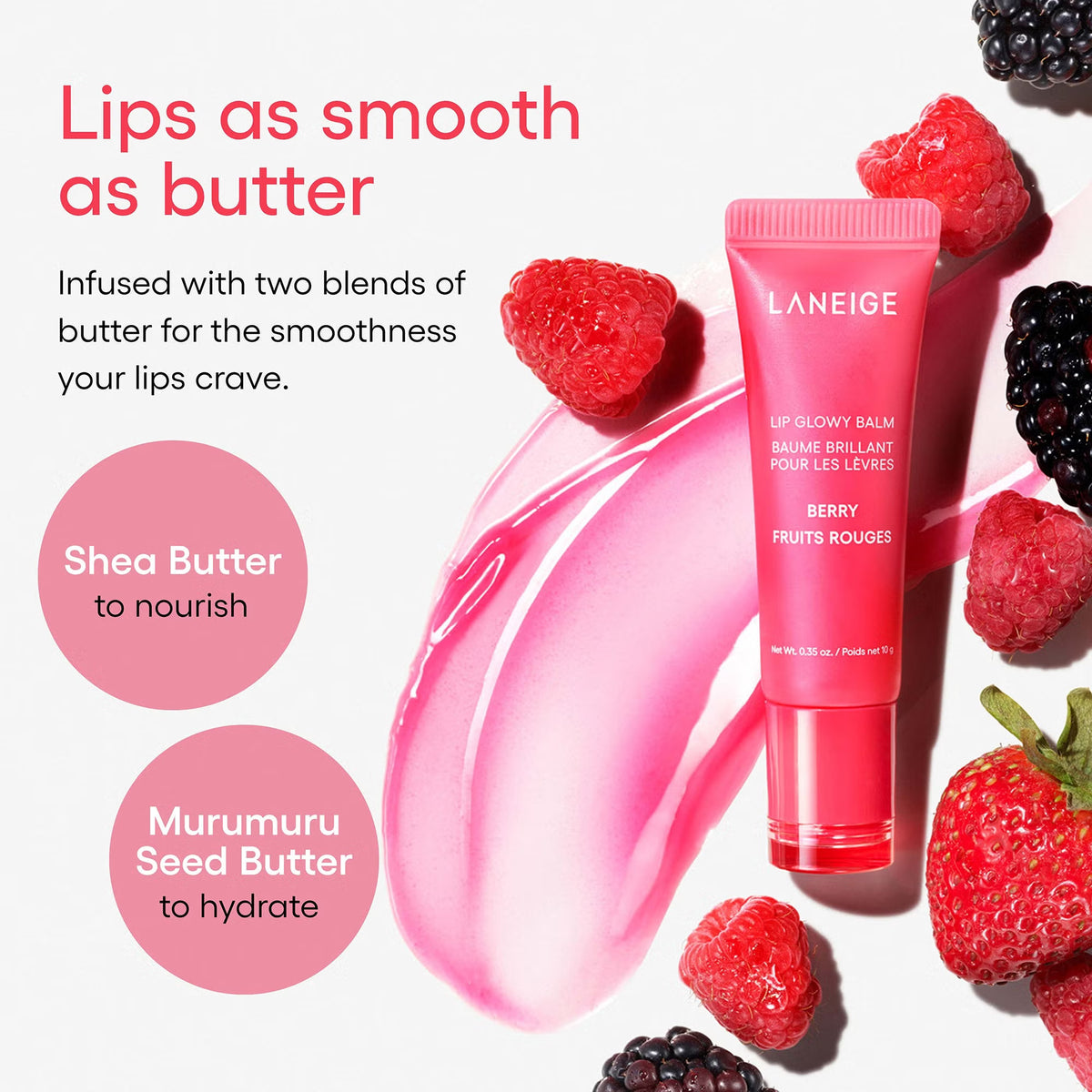 Lūpų balzamas "Lip Glowy Balm (Berry)", 10 g