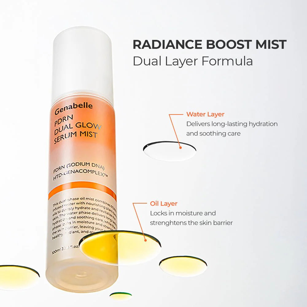 PDRN Dual Glow Serum Mist, 100 ml