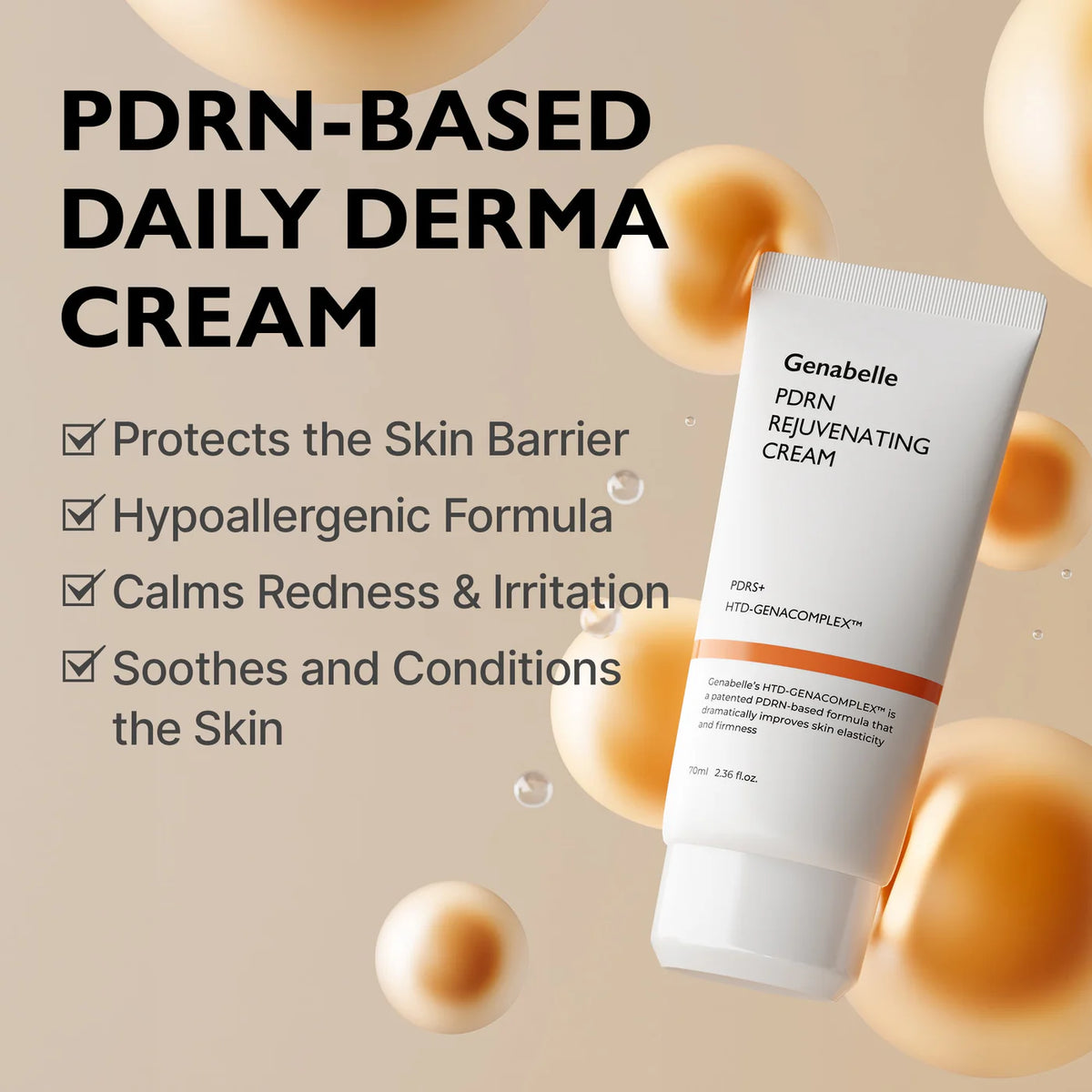 Facial cream "PDRN Rejuvenating Cream", 70 ml